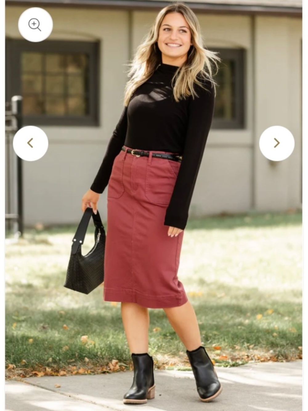 Inherit Erica Cotton Twill Skirt GUC 31” 5/6 Small Midi Womens Girls Modest READ - Picture 6 of 9